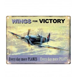 Plaque Wings For Victory 15x20