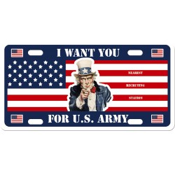 Plaque Postale I want you