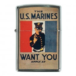 ZIPPO US MARINES I WANT YOU
