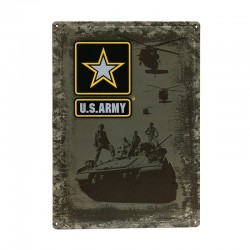 Plaque en Métal U.S. Army