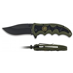 Couteau Pliant Vert/ Noir