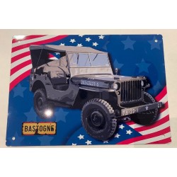 Plaque De Rue Jeep/ Drapeau...