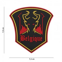 Patch 3D PVC Belgique devil...